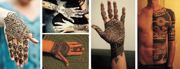 Mehendi - o que é. Desenhos de hena no corpo para iniciantes.Esboços, padrões de tatuagem