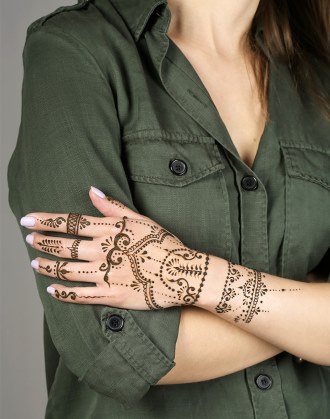 Mehendi - ce este. Desene cu henna pe corp pentru începători. Schițe, modele de tatuaje