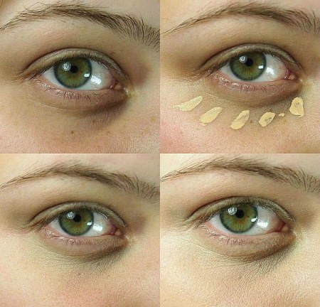 Maquillage de tous les jours pour les yeux verts étape par étape à la maison. Une photo