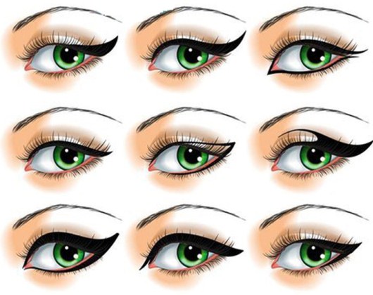 Maquillage quotidien pour les yeux verts étape par étape à la maison. Une photo