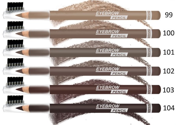 Crayon à sourcils. Meilleur achat: sourcils, sourcils, Maybelline, Eva. Peignez correctement les sourcils par étapes, photo