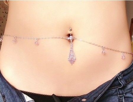 Piercing au nombril - photo comment c'est fait, guérit. Piercing en or, argent