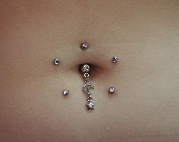 Piercing au nombril - photo comment c'est fait, guérit. Piercing en or, argent