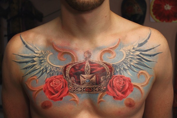 Tattoo Wings (aripă) pe spate - adică pentru fete și bărbați. O fotografie