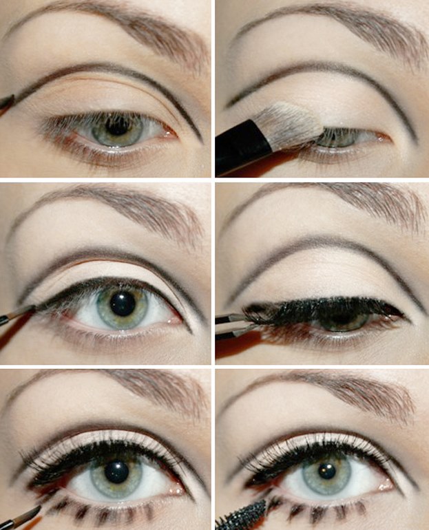 Que c'est beau de se maquiller les yeux à la maison. Instructions étape par étape pour un maquillage élégant avec des photos