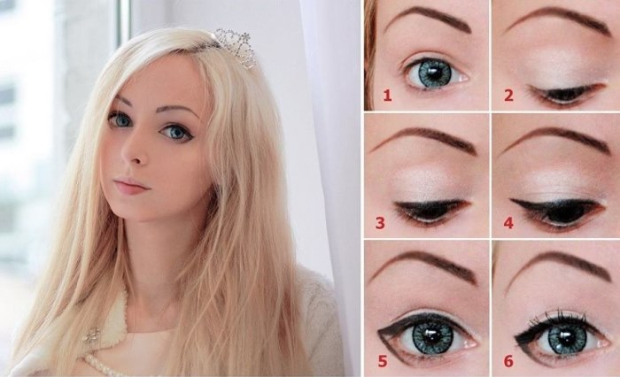 Que c'est beau de se maquiller les yeux à la maison. Instructions étape par étape pour un maquillage élégant avec des photos