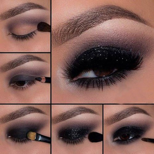 Que c'est beau de se maquiller les yeux à la maison. Instructions étape par étape pour un maquillage élégant avec des photos