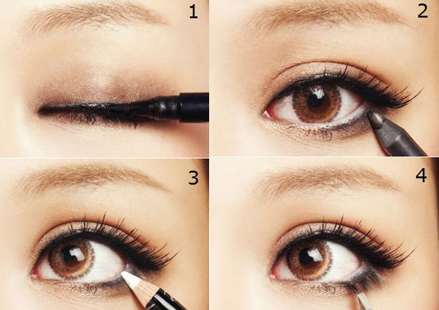 Que c'est beau de se maquiller les yeux à la maison. Instructions étape par étape pour un maquillage élégant avec des photos