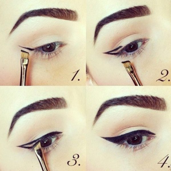 Que c'est beau de se maquiller les yeux à la maison. Instructions étape par étape pour un maquillage élégant avec des photos