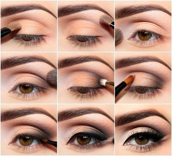 Que c'est beau de se maquiller les yeux à la maison. Instructions étape par étape pour un maquillage élégant avec des photos