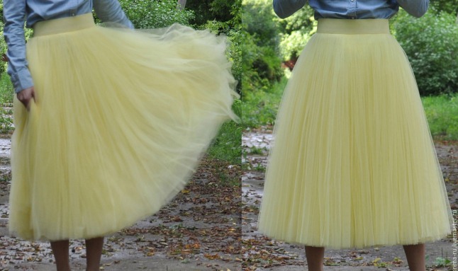 Jupe en tulle bricolage. Master class sur la façon de coudre une jupe en tulle étape par étape avec une photo