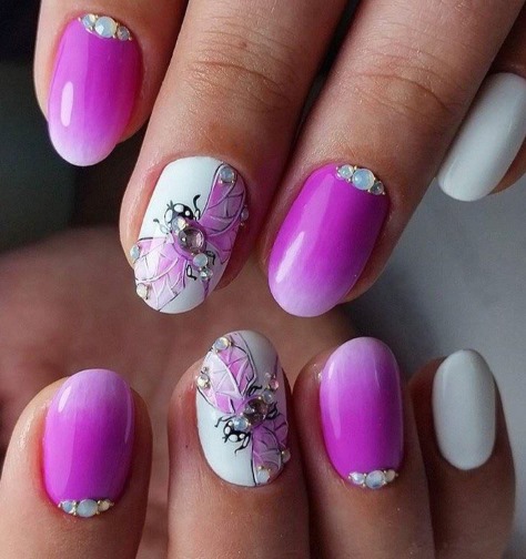 Design strass em unhas. Que lindo colocar, colar, consertar, ideias de localização