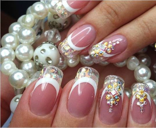 Design strass em unhas. Que lindo colocar, colar, consertar, ideias de localização