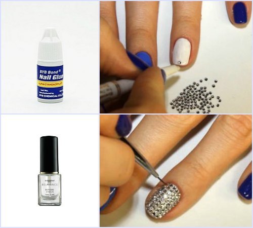 Design strass em unhas. Que lindo colocar, colar, consertar, ideias de localização