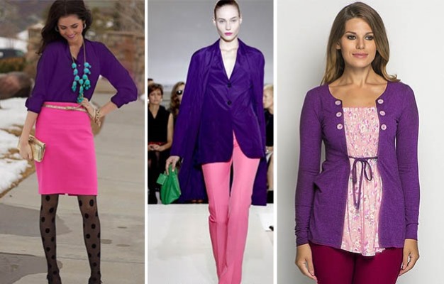 Qual a cor que combina com o roxo na roupa feminina, que significa o que vestir, quem combina com os tons e tons de roxo