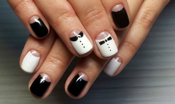 Manicure para unhas curtas. Foto, design, gel polonês olho de gato, francês, clássico, âmbar, inverno, primavera, verão, outono