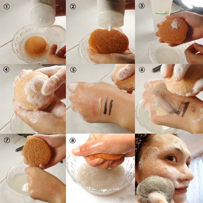 Éponge pour maquillage, lavage, fond de teint. Konjak konnyaku, beauté en silicone, œuf éponge. Comment utiliser, avis