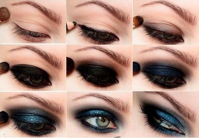 Comment peindre avec des ombres étape par étape, photo pour les sourcils, les paupières. Maquillage pour les yeux bruns, verts, gris, bleus