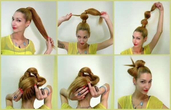 Como fazer um arco de cabelo. Instruções passo a passo para cabelos longos e médios para meninas e mulheres. Uma foto