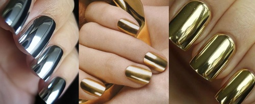 Manicure monocromática 2024. Novidades fotográficas para unhas curtas, ideias com strass, brilhos