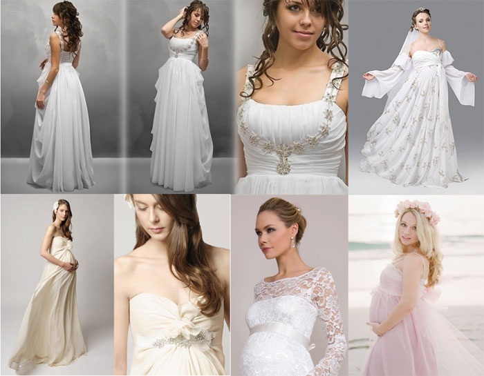 Vestidos de noite para o casamento para a noiva: simples, renda, e a silhueta peixe, para o cheio, azul, branco, rosa. Foto de opções da moda