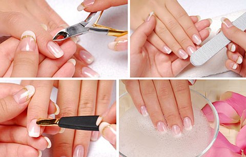 Manicure branca para unhas curtas. Novos itens e designs da moda com ouro, strass, padrões, gradientes, fitas, caldos