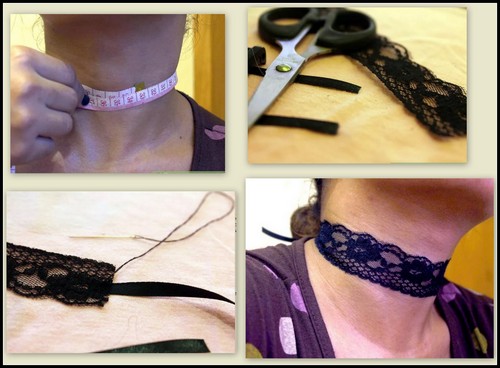 Chokers pe gât: fotografii de femei și bărbați. Cum se fac chokers din margele, piele, dantelă, căști, colier cu inel