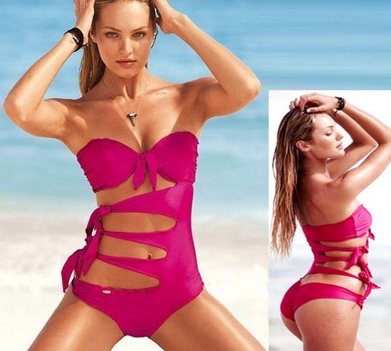 Maillot de bain Victoria Secret (Victorias Secret) 2024. Tendances de la mode, photo: une-pièce, bandeau, séparé, bikini, avec short, push up