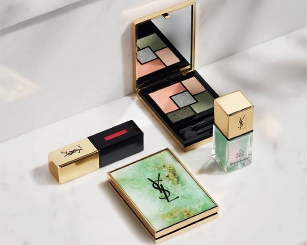 Fard à paupières Yves Saint Laurent (Yves Saint Laurent): 5 couleurs, liquide, mono, odnushki, mat. Palette de couleurs, avis