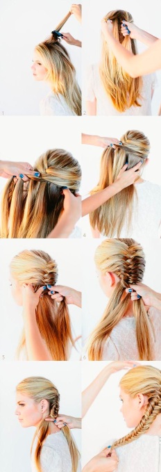 Penteado rápido para cabelos longos para todos os dias, para a escola para meninas, para médios e curtos com franja