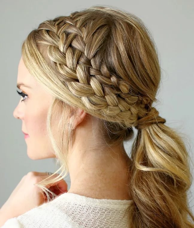 Penteado rápido para cabelos longos para todos os dias, para a escola para meninas, para médios e curtos com franja