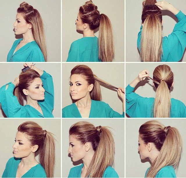 Penteado rápido para cabelos longos para todos os dias, para a escola para meninas, para médios e curtos com franja