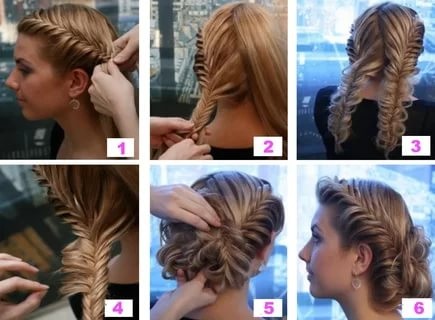 Penteado rápido para cabelos longos para todos os dias, para a escola para meninas, para médios e curtos com franja