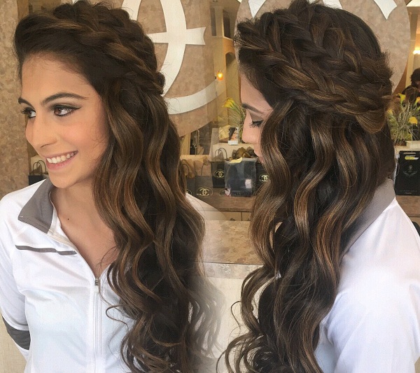 Penteado rápido para cabelos longos para todos os dias, para a escola para meninas, para médios e curtos com franja