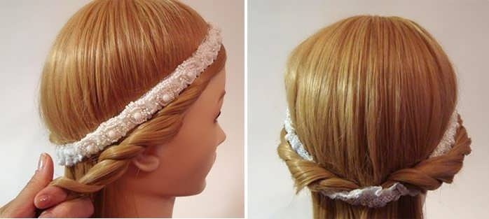 Penteado rápido para cabelos longos para todos os dias, para a escola para meninas, para médios e curtos com franja