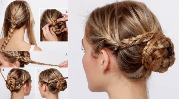 Comment faire un chignon en désordre pour les cheveux moyens à longs: modernes, hauts, bas, volumineux. Instructions étape par étape, photo