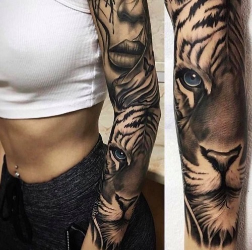 Tatuagens de manga para meninas: preto e branco, cor, espaço, biomecânica, Japão, polinésia, dragão, floresta, flores, Chicano, lobo, velha escola, samurai. Quanto custa fazer uma tatuagem