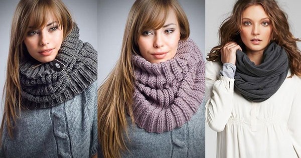 Comment porter le snood. Photo, de différentes manières: avec une veste, un manteau, une capuche, en un tour, sur la tête. Vidéo