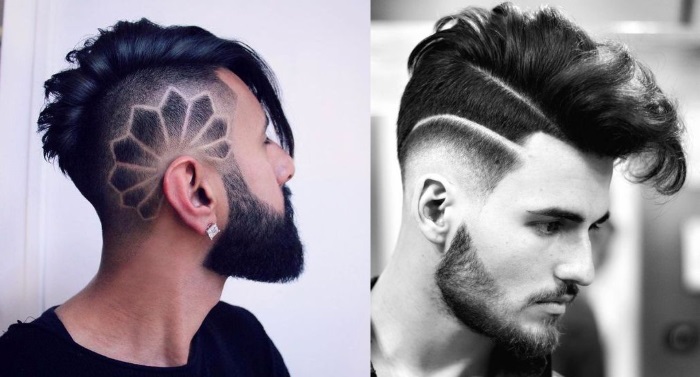 Cortes de cabelo masculinos. Fotos e nomes com têmporas raspadas, nuca, lados. Moderno e estiloso, descolado e moderno