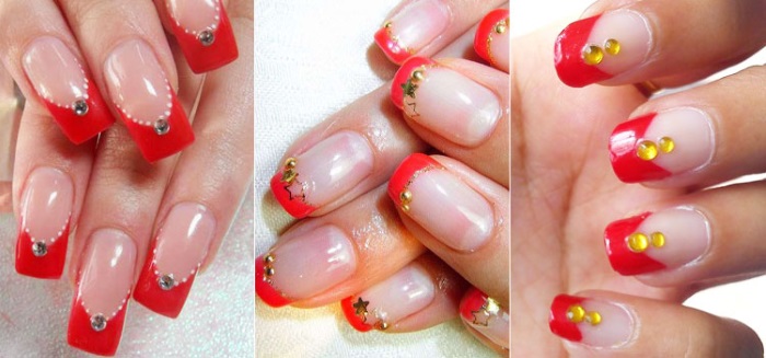 Manicure francesa com strass. Foto, tendências de design da moda. Como fazer goma-laca e polimento em gel