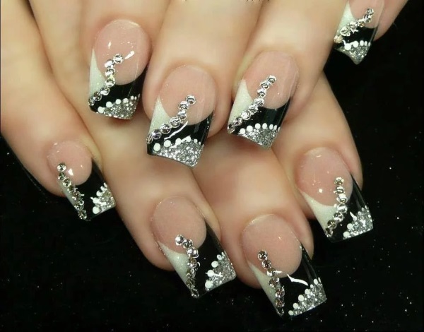 Manicure francesa com strass. Foto, tendências de design da moda. Como fazer goma-laca e polimento em gel