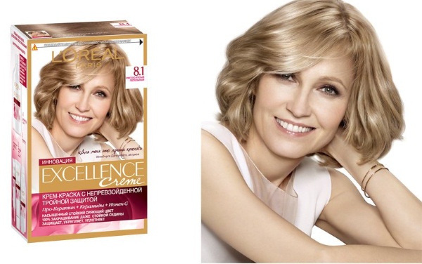 Tintura para cabelo L'Oreal Excellence (Loreal Excellence). Paleta de cores, tons de fotos