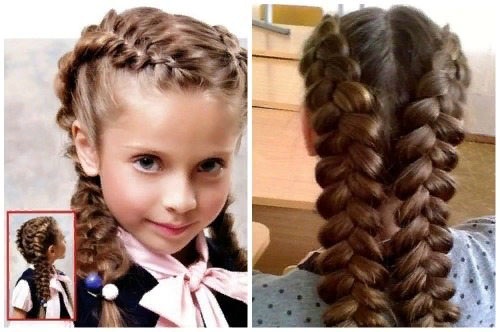 Tisser des tresses pour les filles de leurs propres mains pour les débutants. Instructions pour cheveux courts, moyens et longs. Tutoriels photo, vidéo