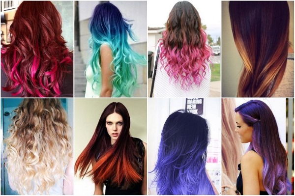 Coloração de cabelo em duas cores: topo escuro, fundo claro, topo claro, fundo escuro. Instrução e foto