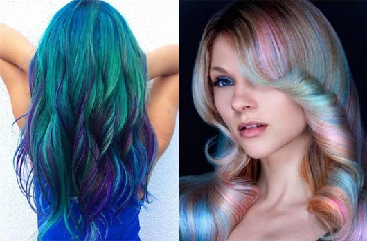 Coloração de cabelo complexa para loiras, morenas. Foto para cabelo médio, curto e longo