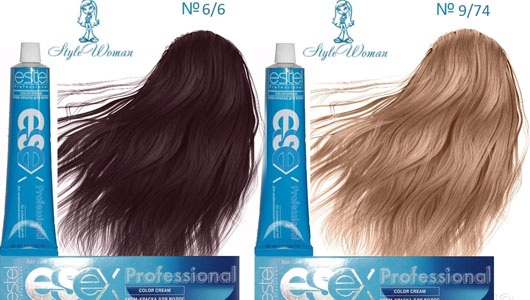 Paleta de vopsea Estel Professional. Catalog, aspect, numere de umbră cu titlu. Estelle profesionist pentru brunete, brunete, blonde