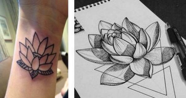 Desenhos de tatuagens para meninas. Pequeno, geométrico, lindo. Lobo, raposa, flores, corujas, hieróglifos