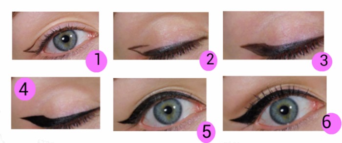 Cum să desenați singuri săgeți cu eyeliner lichid cu o lingură, folosind bandă, creion. Life hack pentru începători cu o pleoapă căzută, ochi de pisică, în engleză