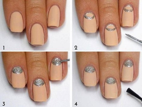 Manicure bege. Ideias de moda, foto mate, delicado em tons de bege