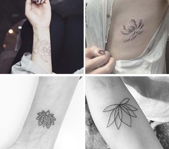 Lindas tatuagens para meninas. Esboços e significados, fotos